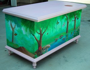 Story book toy chest